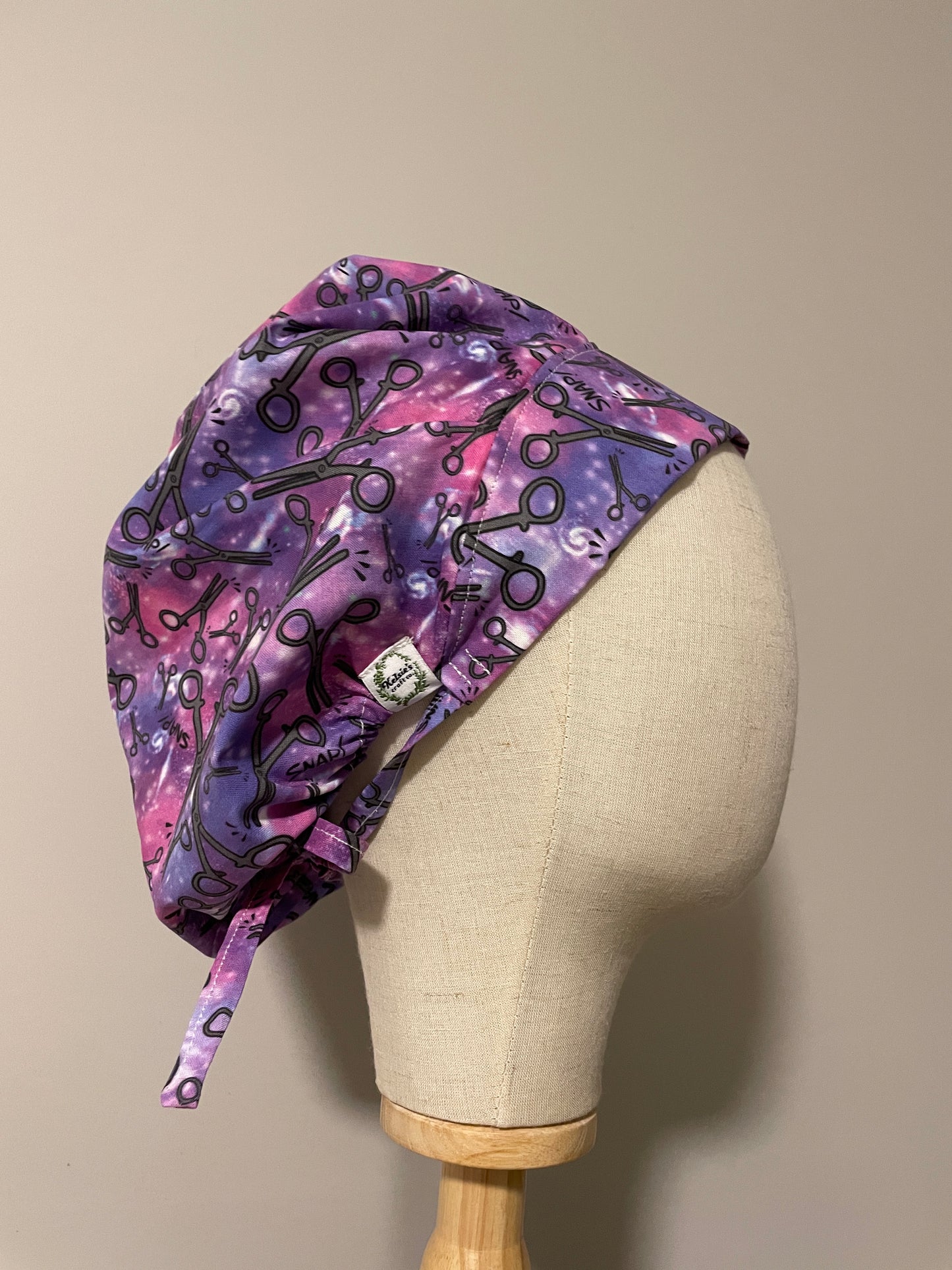 Galaxy Snaps Scrub Cap - Satin Lining Available - Multiple Styles