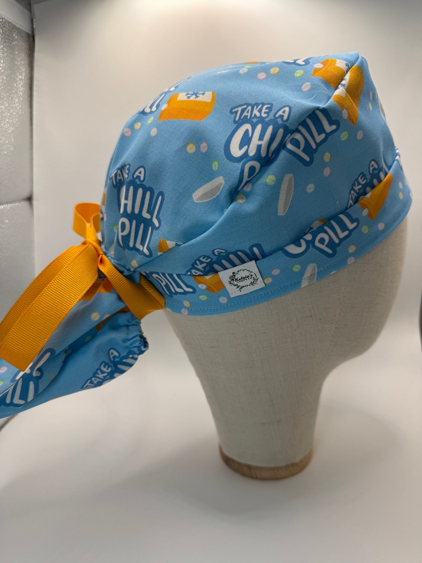 Chill Pill Scrub Cap - Satin Lining Available - Multiple Styles