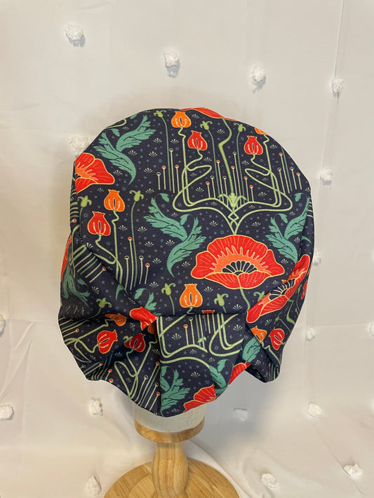 Artistic Poppies Scrub Cap - Multiple Styles