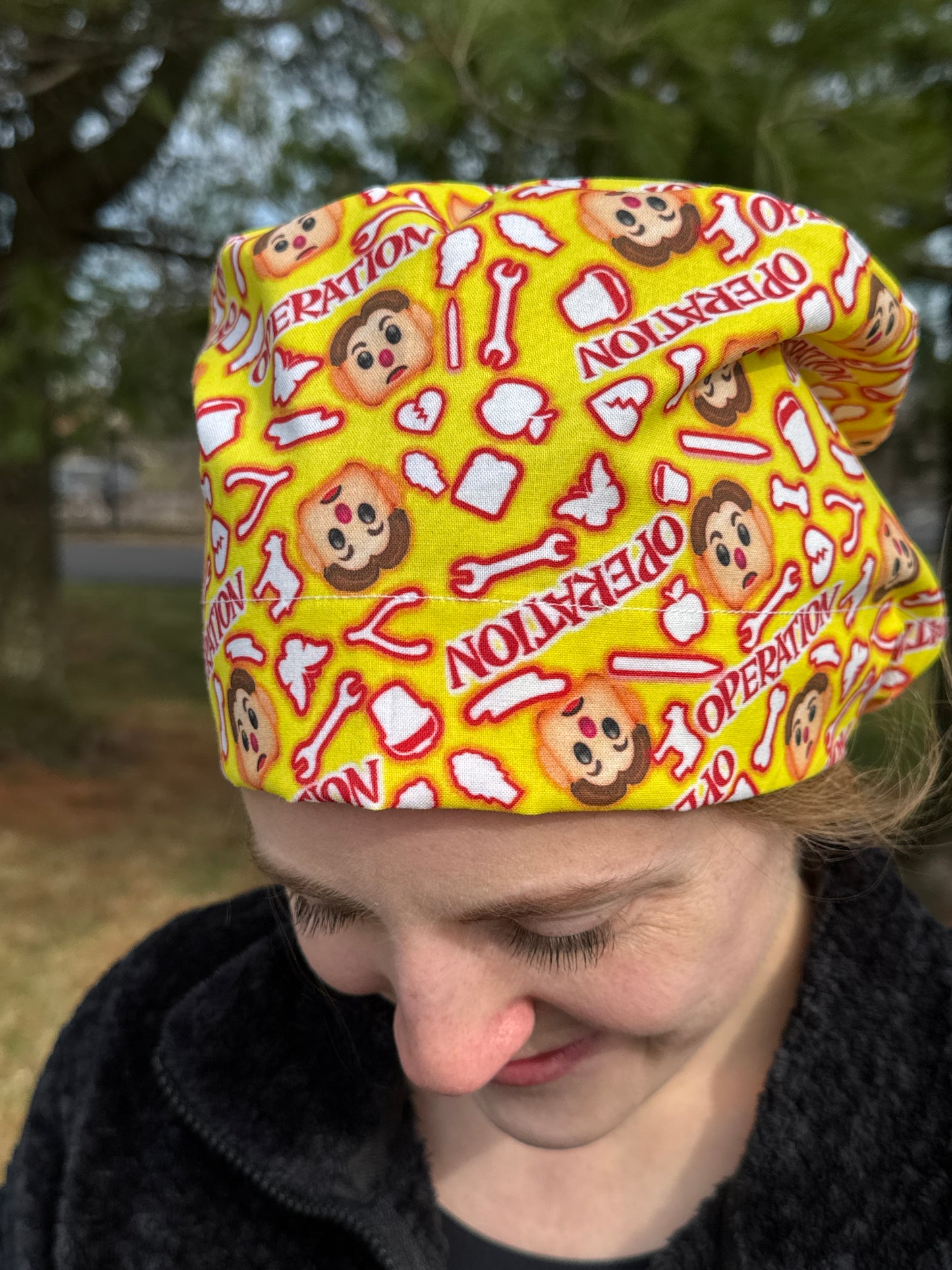 Scrub Cap in Operation Fabric - Satin Lining Available - Multiple Styles