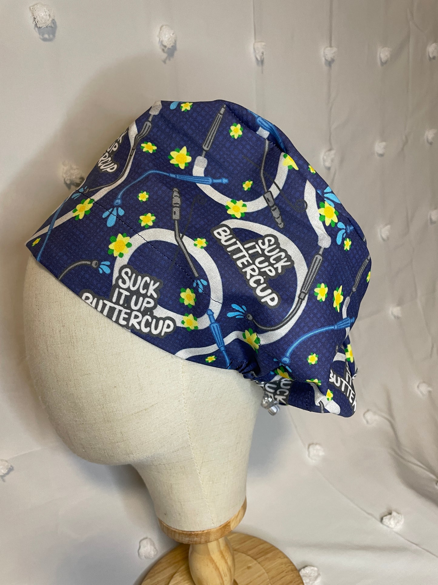 "Suck it Up Buttercup" Scrub Cap - Satin Lining Available - Multiple Styles