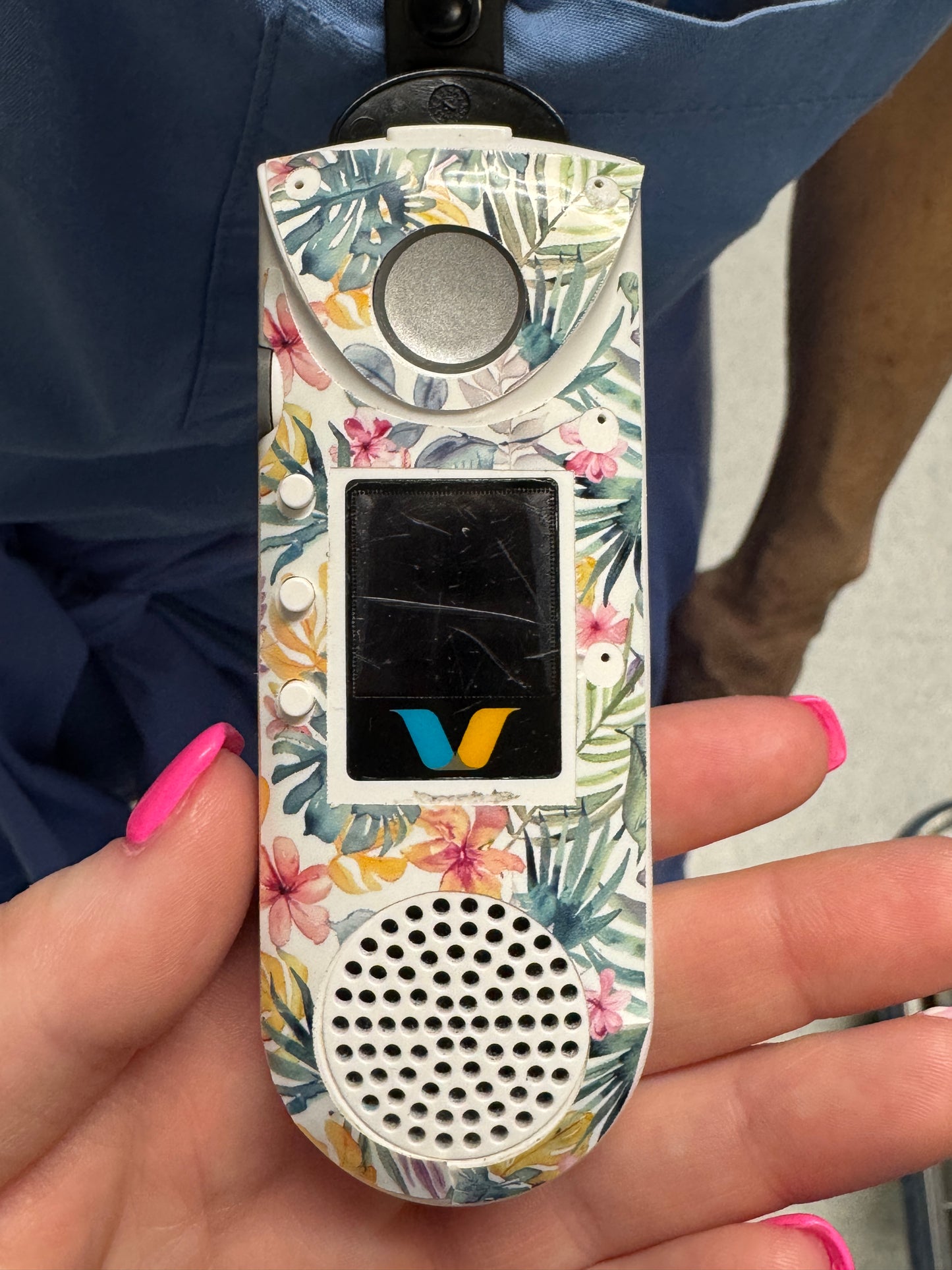 #23 Tropical Floral & Leaves Vocera Skin