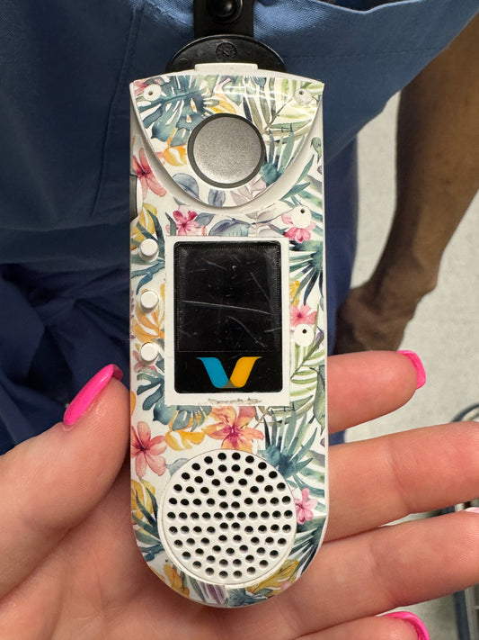 #23 Tropical Floral & Leaves Vocera Skin