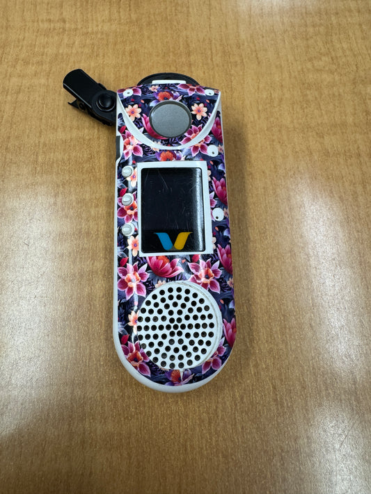 #62 Vibrant Pink Floral Vocera Skin