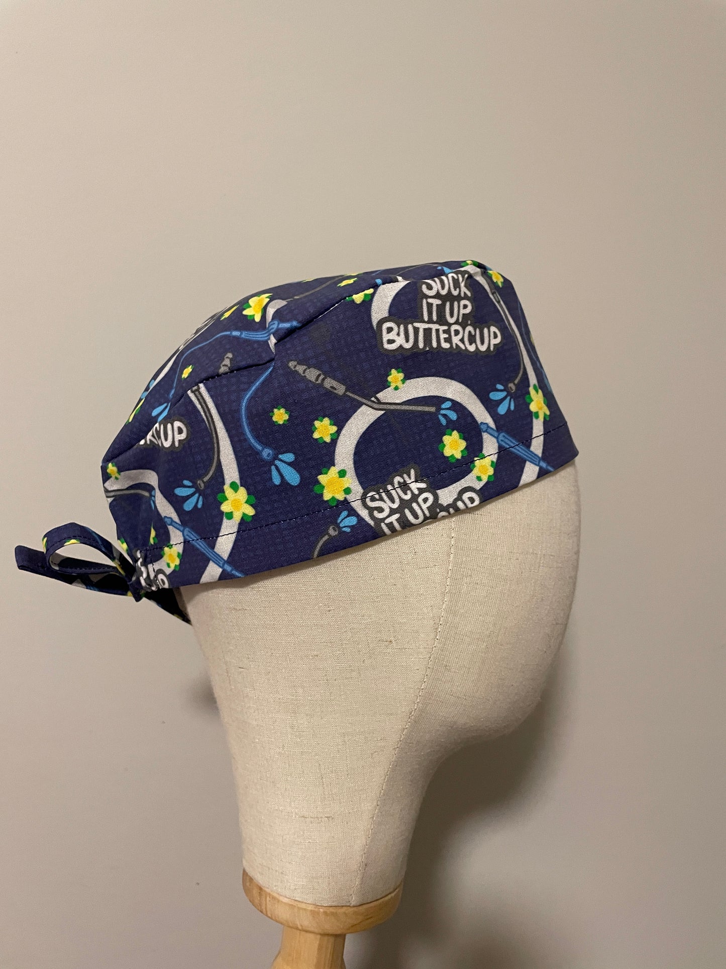 "Suck it Up Buttercup" Scrub Cap - Satin Lining Available - Multiple Styles