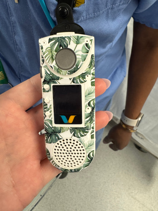 #77 Monstera Leaves Vocera Skin