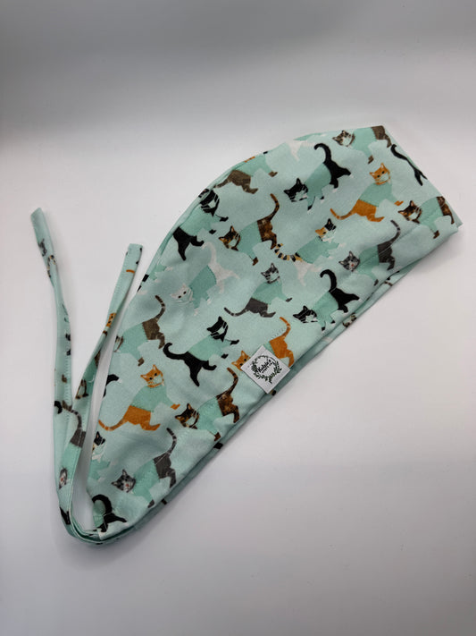 Scubbing Cats Scrub Cap - Satin Lining Available - Multiple Styles