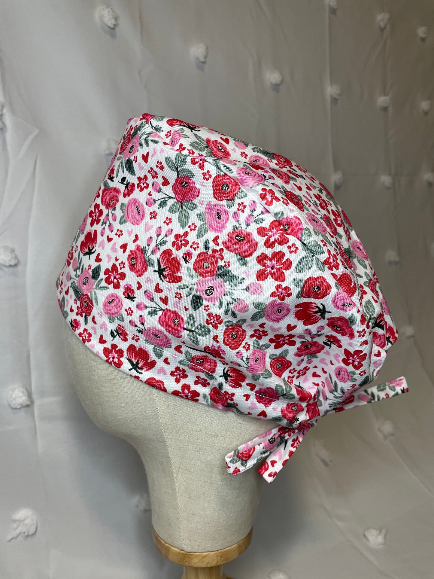 V-Day Floral Scrub Cap - Multiple Styles