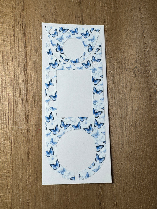 #60 Blue Butterflies Vocera Skin