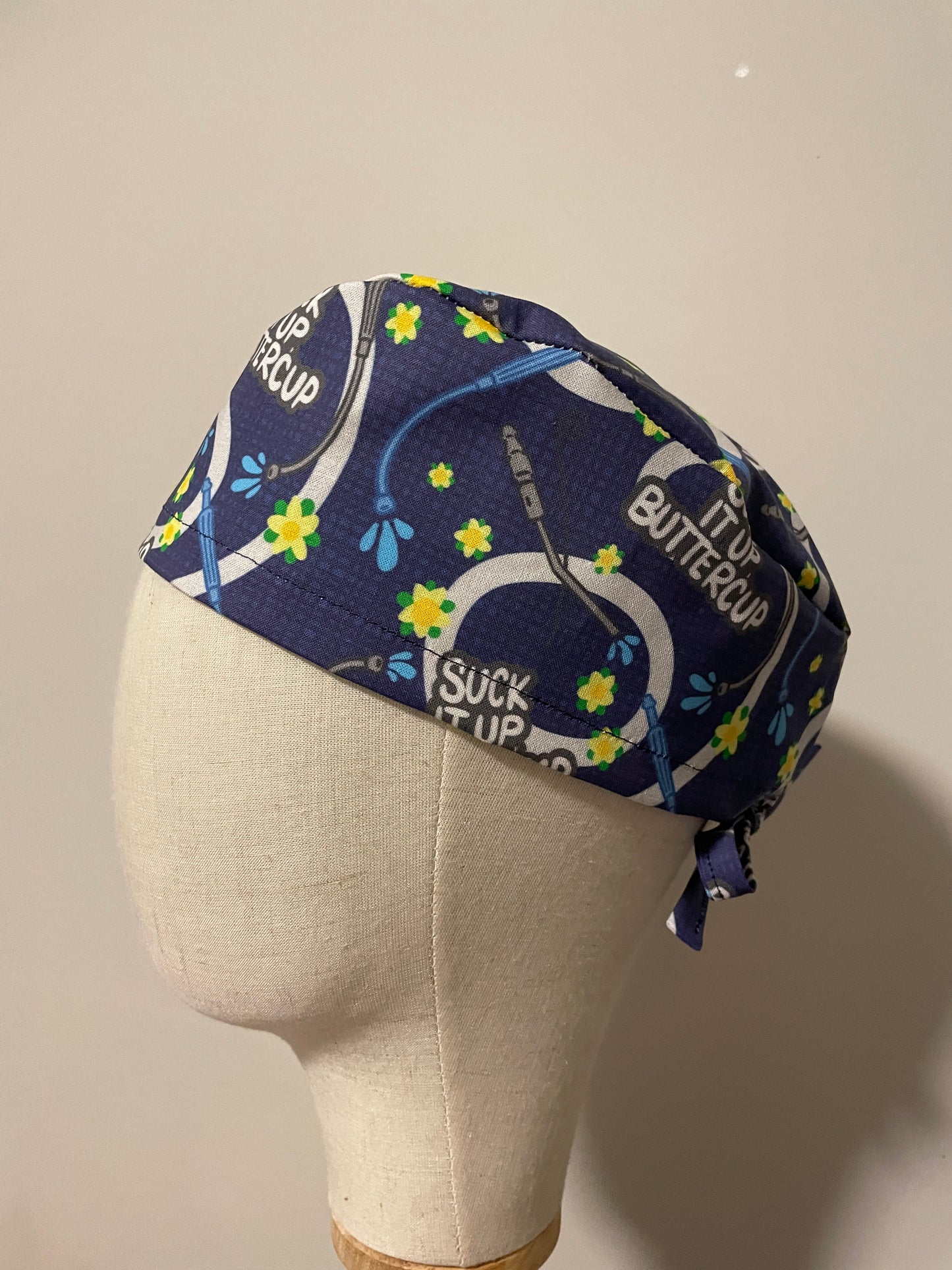 "Suck it Up Buttercup" Scrub Cap - Satin Lining Available - Multiple Styles