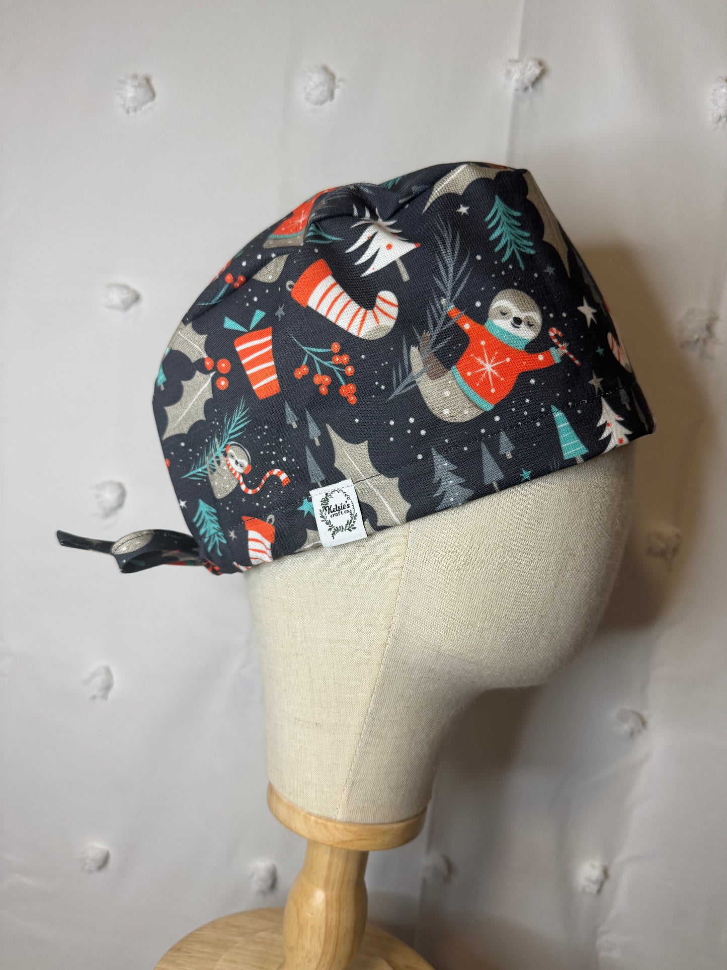 Christmas Sloths Scrub Cap - Multiple Styles