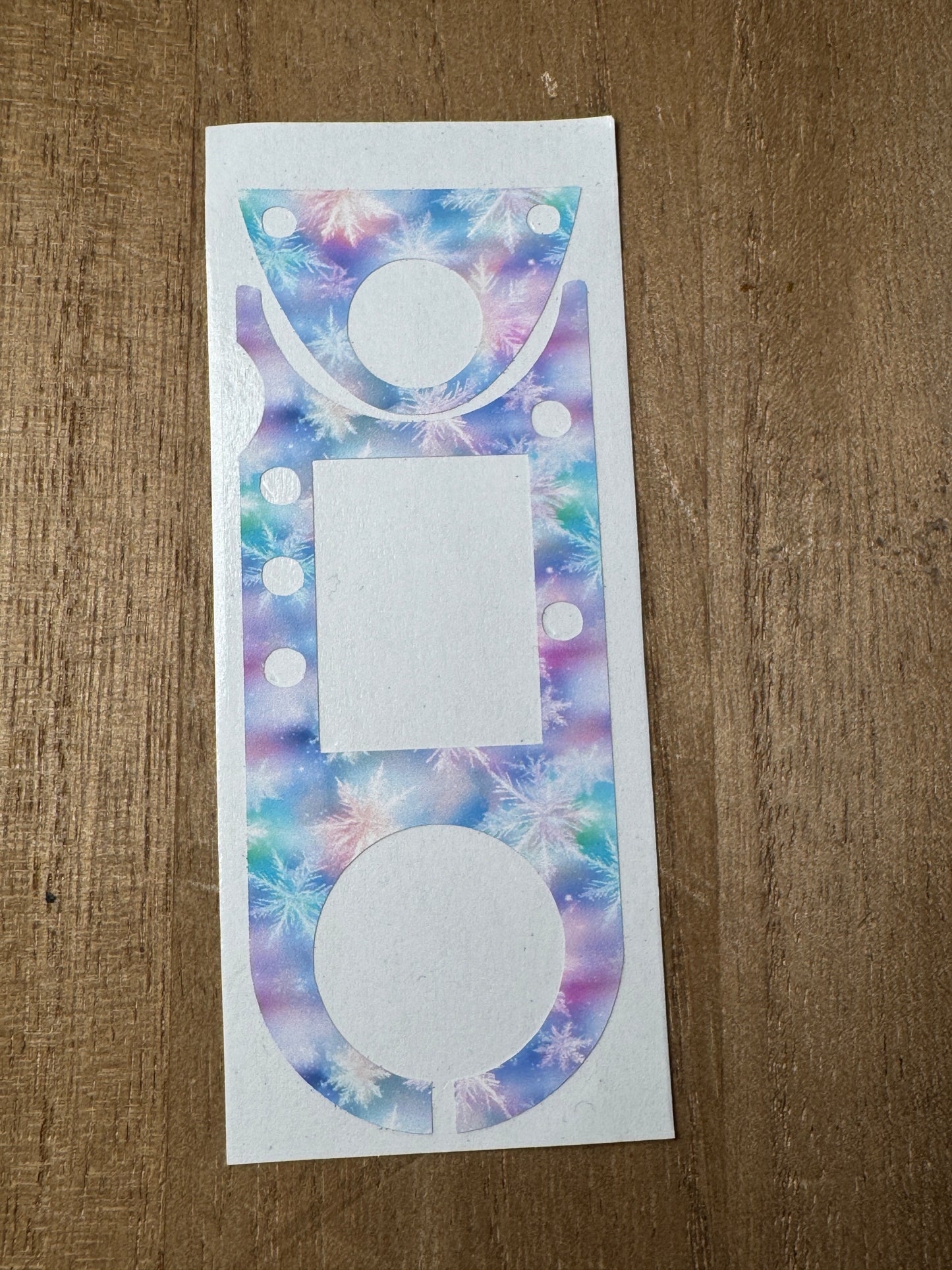 #48 Galaxy Snowflakes Vocera Skin