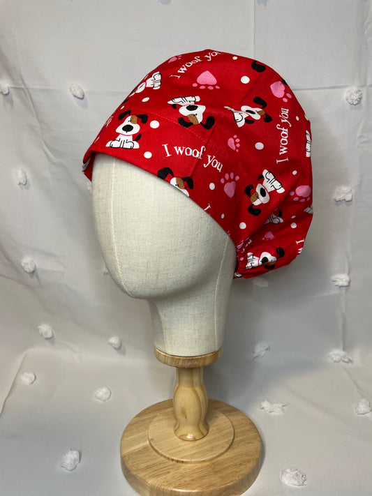 "I Woof You" Scrub Cap - Multiple Styles