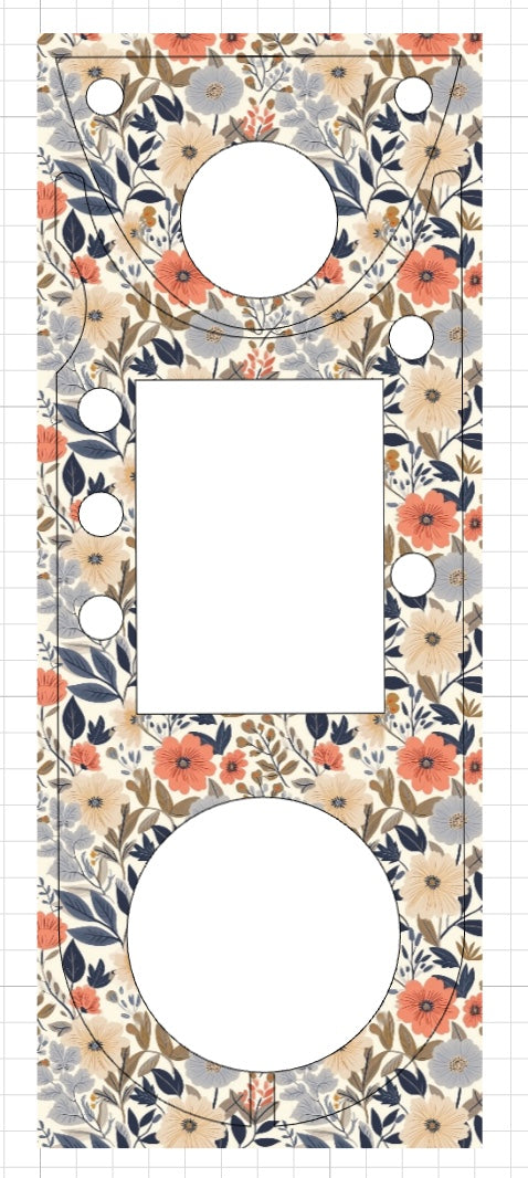 #63 Neutral Floral Vocera Skin