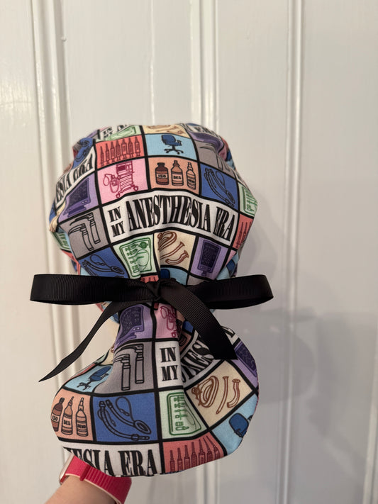 In My Anesthesia Era Scrub Cap - Satin Lining Available - Multiple Styles