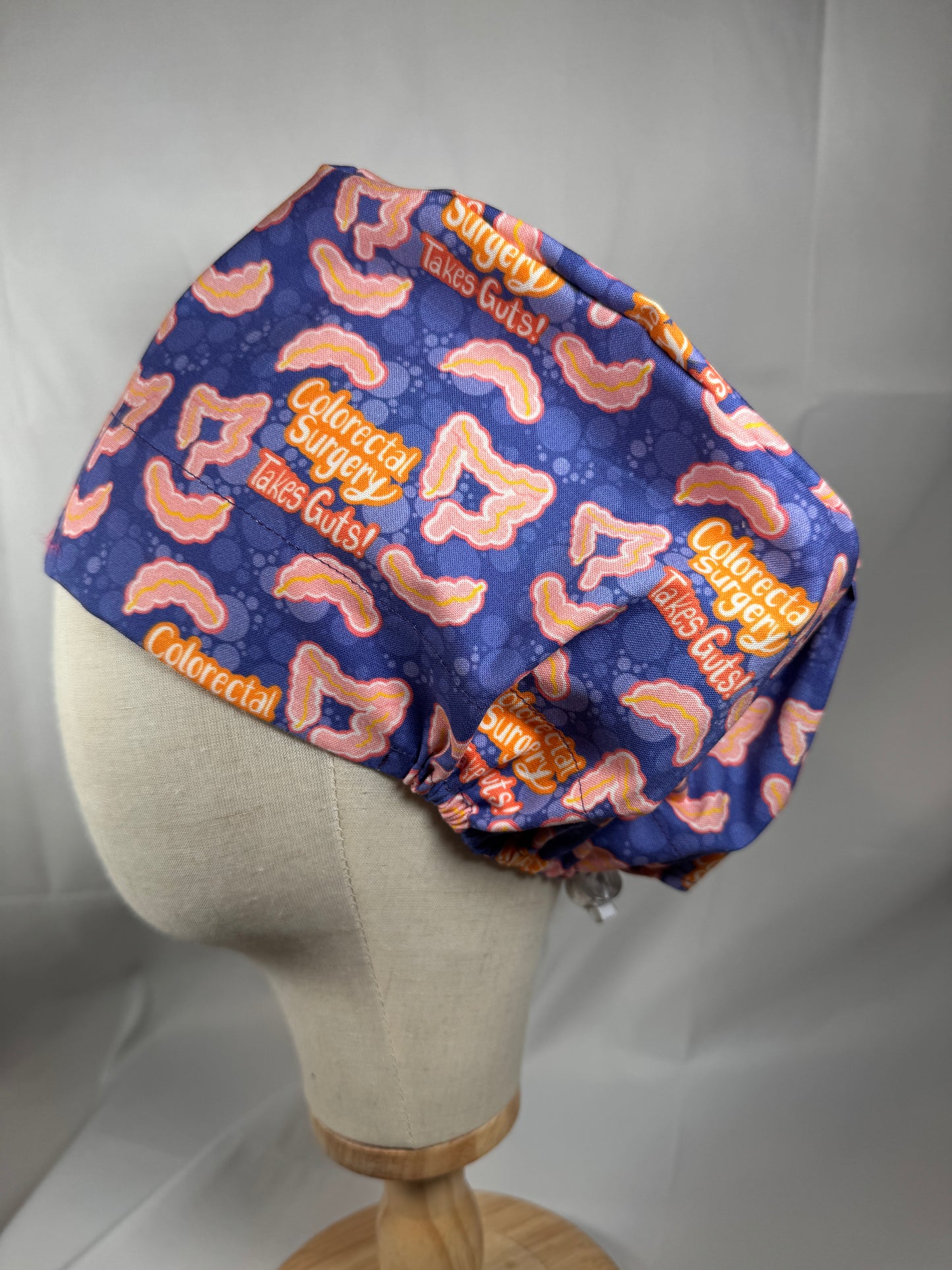 Colorectal Surgery Takes Guts! Scrub Cap - Satin Lining Available - Multiple Styles