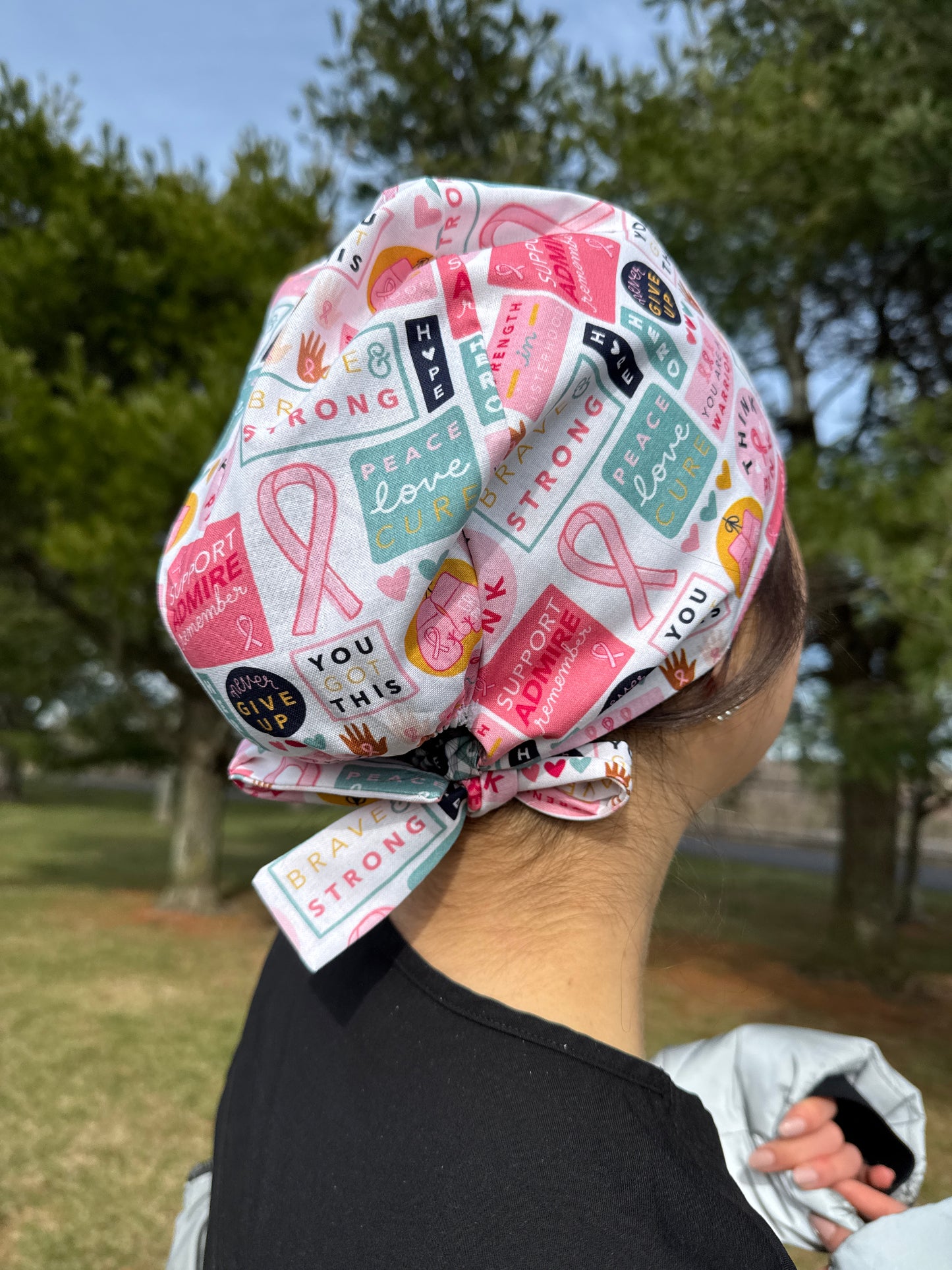 Breast Cancer Awareness Scrub Cap - Multiple Styles