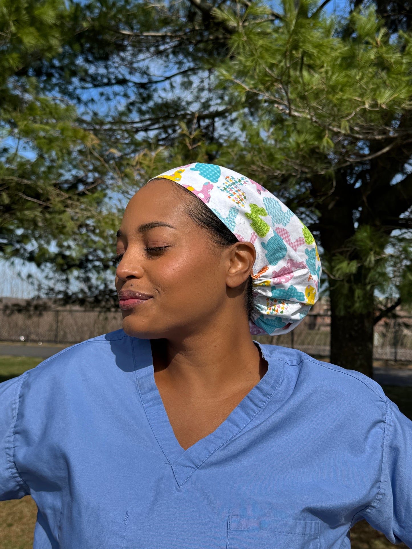 Easter Bunnies Scrub Cap - Multiple Styles