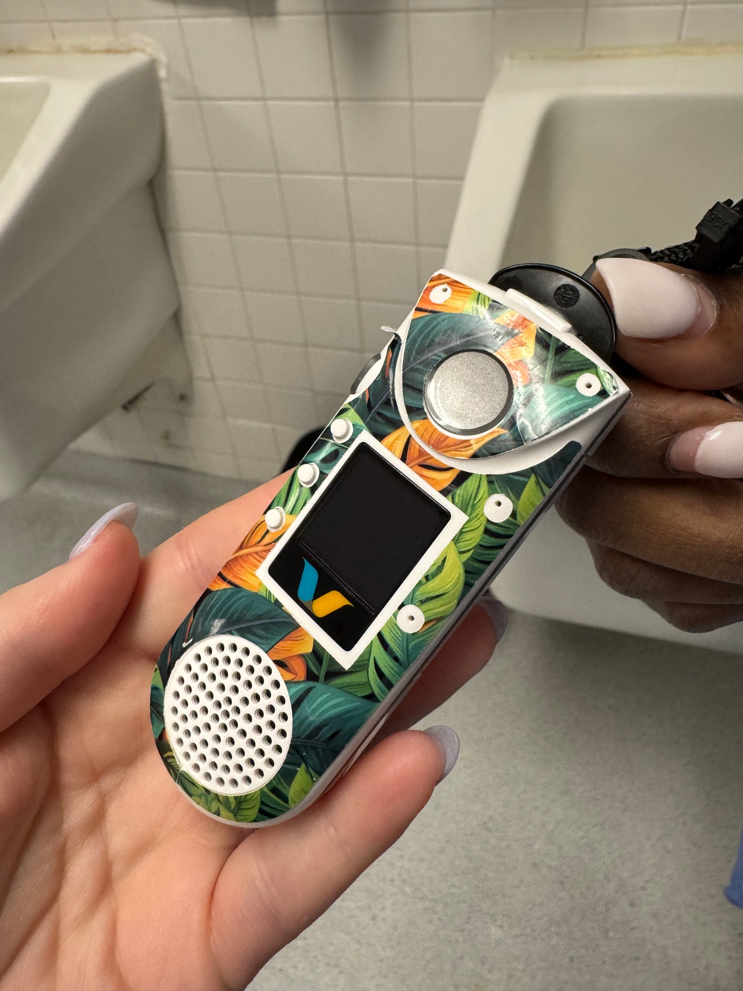 #22 Tropical Leaves Vocera Skin