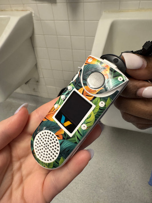 #22 Tropical Leaves Vocera Skin