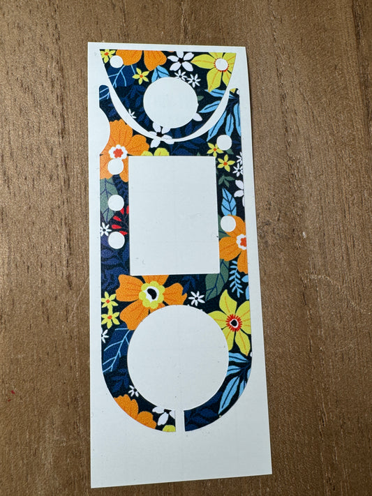 #25 Floral on Navy Vocera Skin