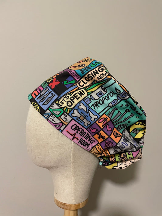 OR Items Scrub Cap - Satin Lining Available - Multiple Styles