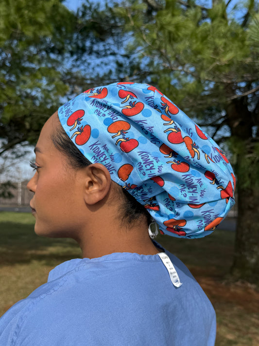 Are You Kidney-ing Me? Urology Scrub Cap - Satin Lining Available - Multiple Styles