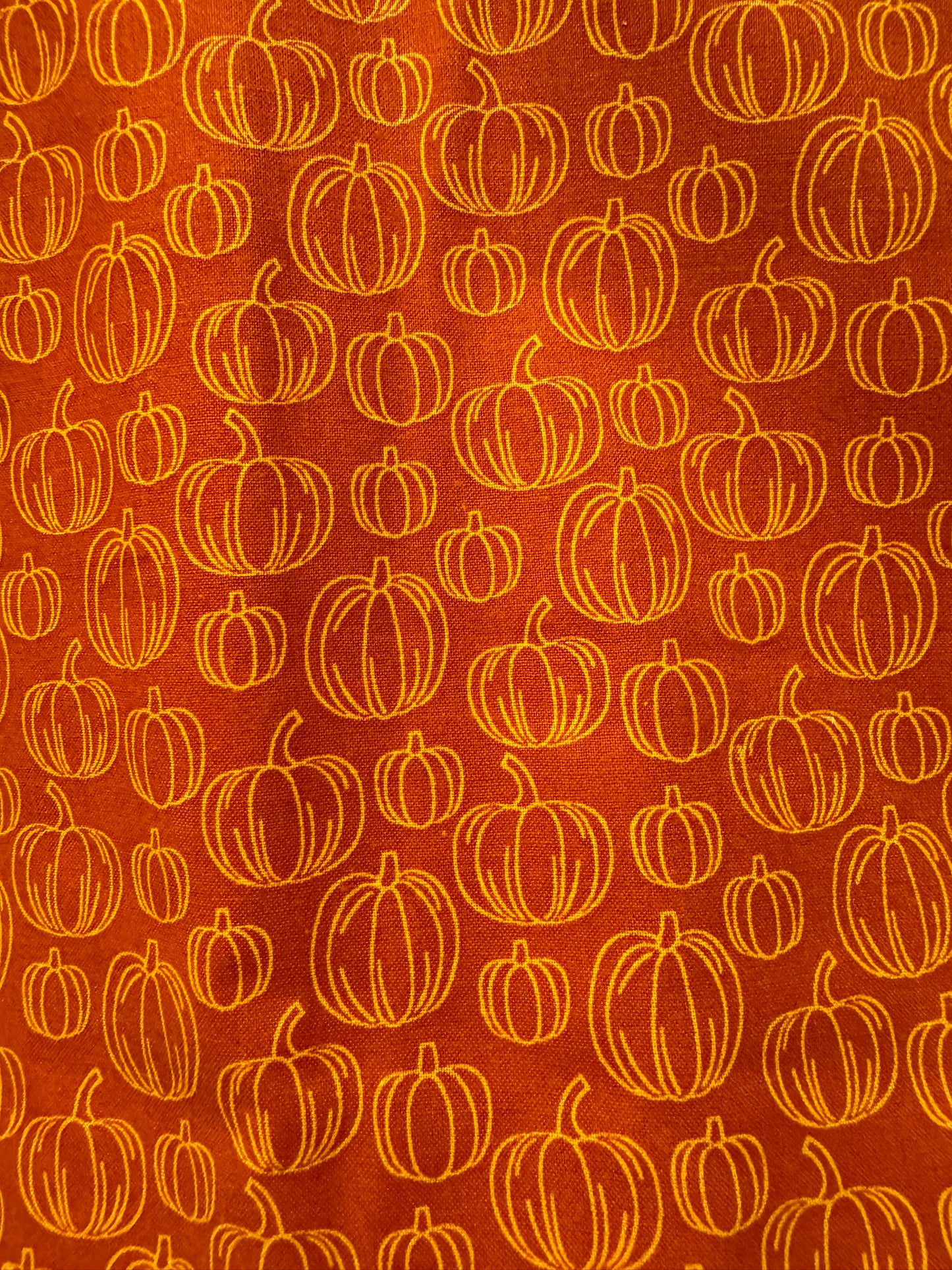 Outlined Pumpkins On Orange Scrub Cap - Satin Lining Available - Multiple Styles