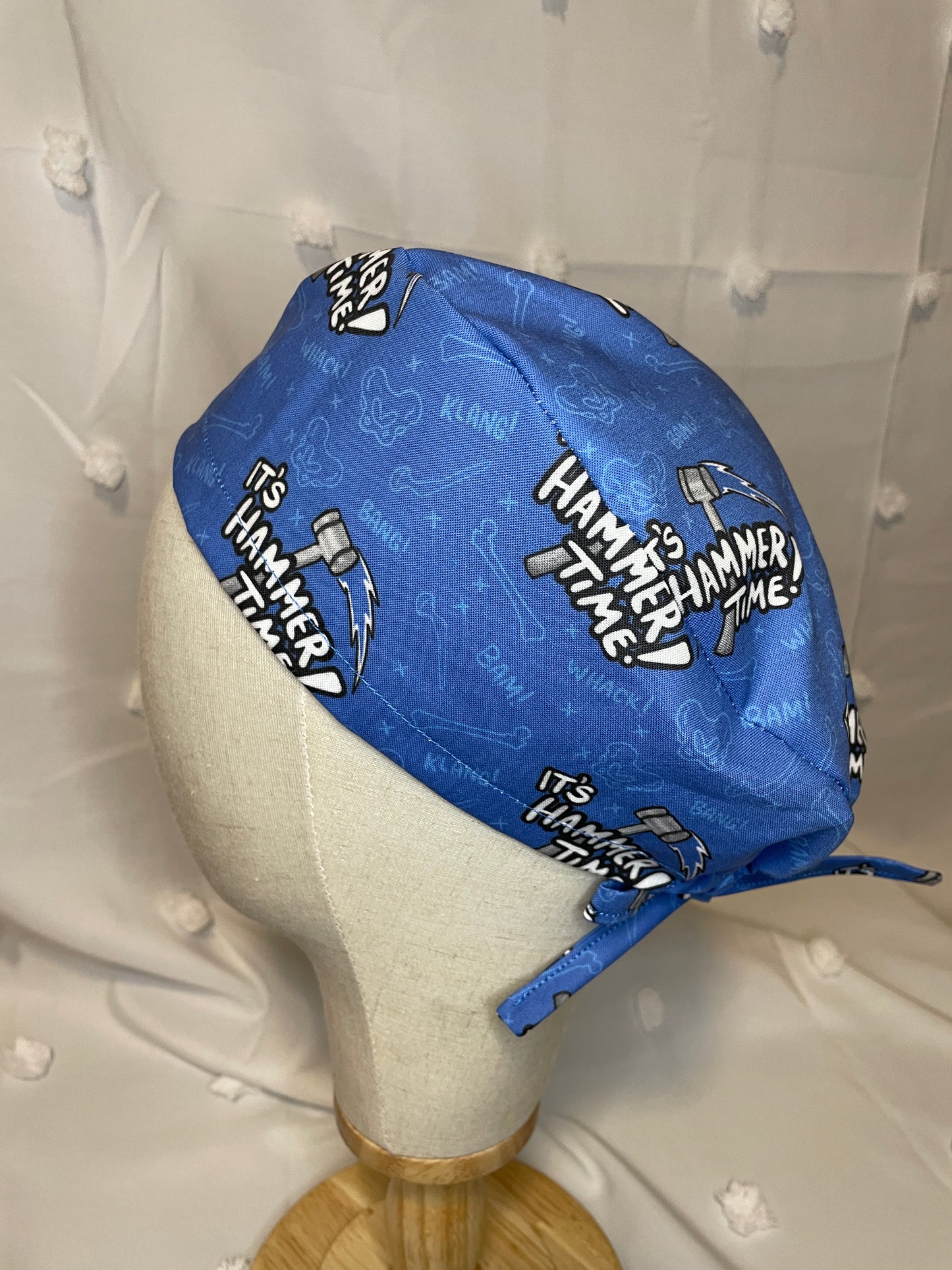 "It's Hammer Time" Scrub Cap - Satin Lining Available - Multiple Styles