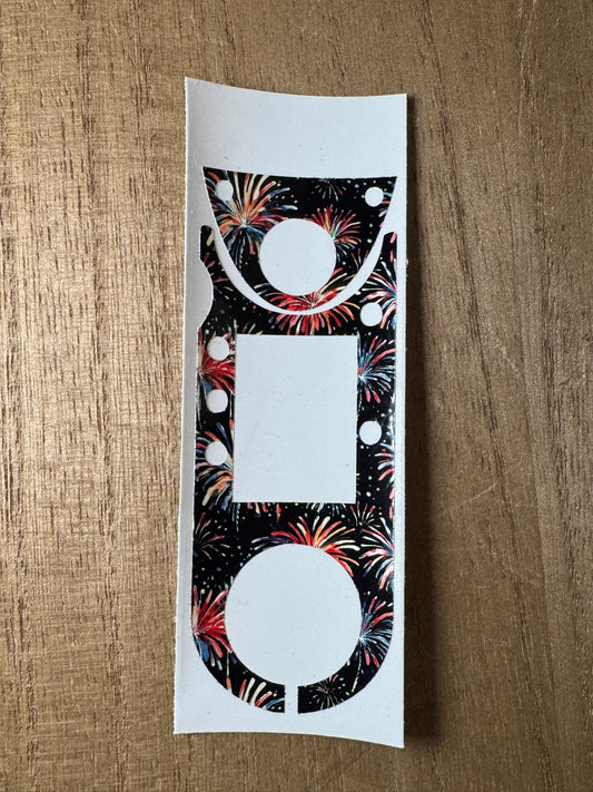 #41 Fireworks on Black Vocera Skin