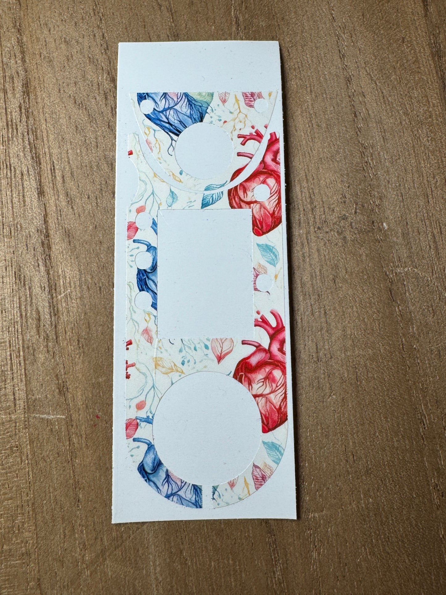 #21 Red & Blue Anatomical Hearts Vocera Skin