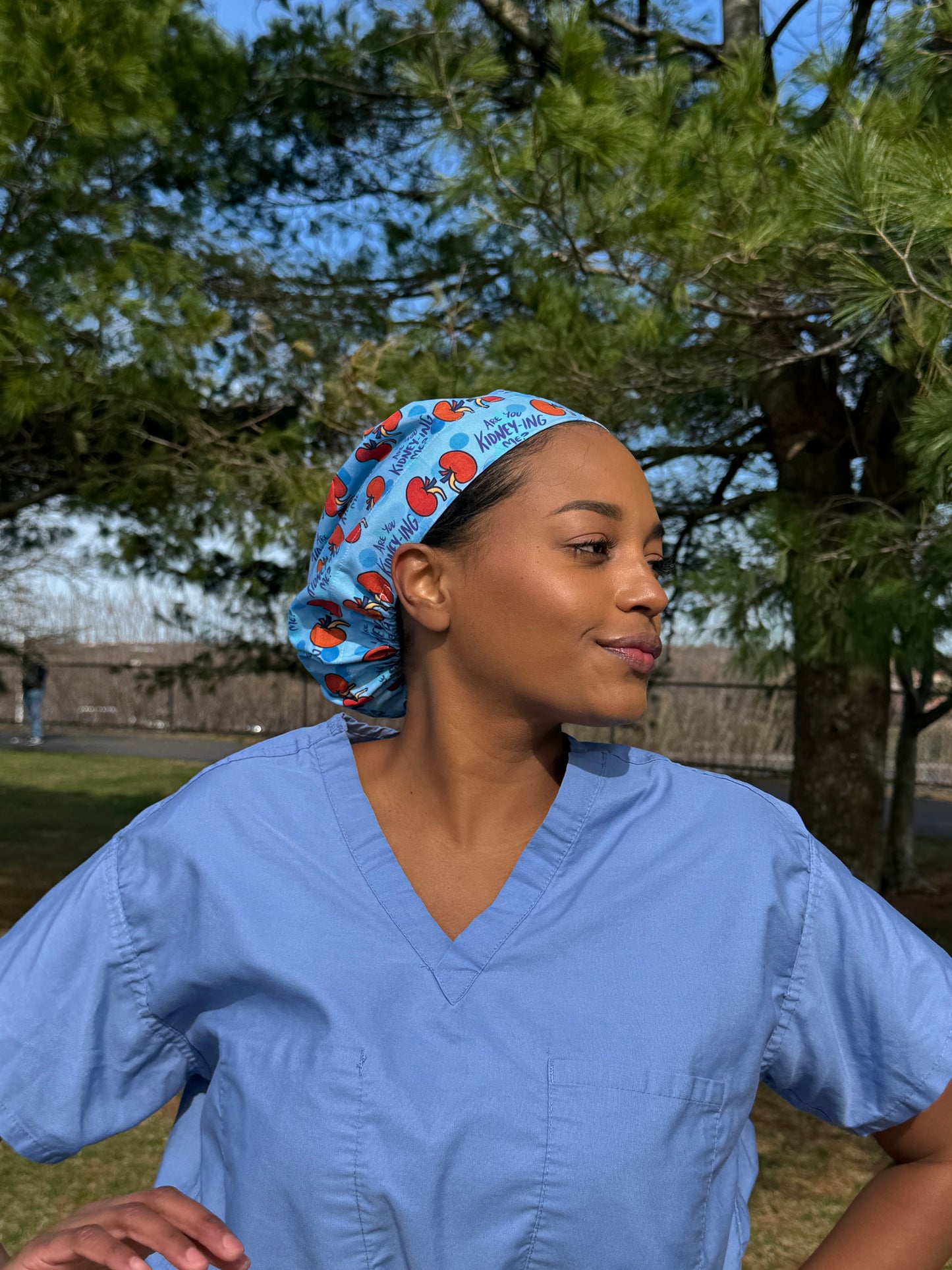 Are You Kidney-ing Me? Urology Scrub Cap - Satin Lining Available - Multiple Styles