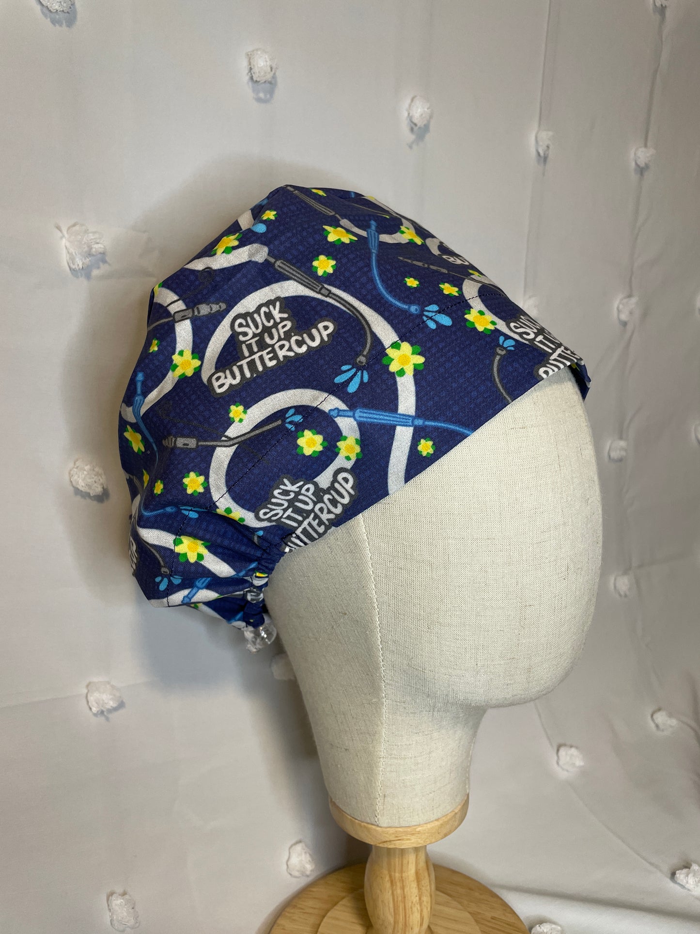 "Suck it Up Buttercup" Scrub Cap - Satin Lining Available - Multiple Styles