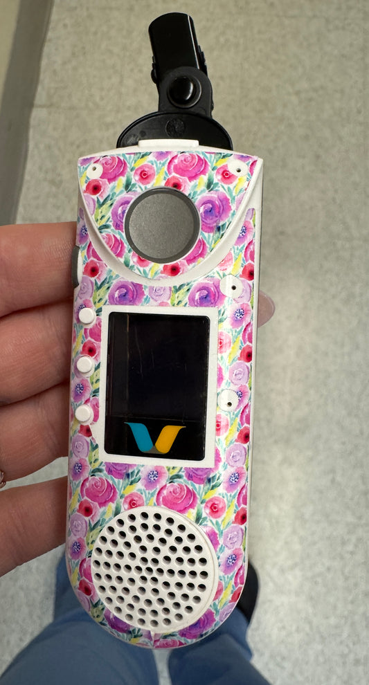 #64 Pink & Purple Roses Vocera Skin