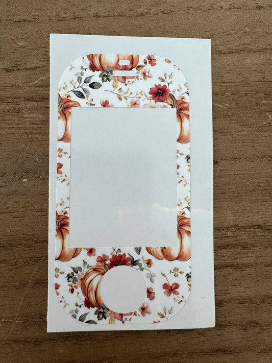 #103 Watercolor Floral & Pumpkins Vocera Skin