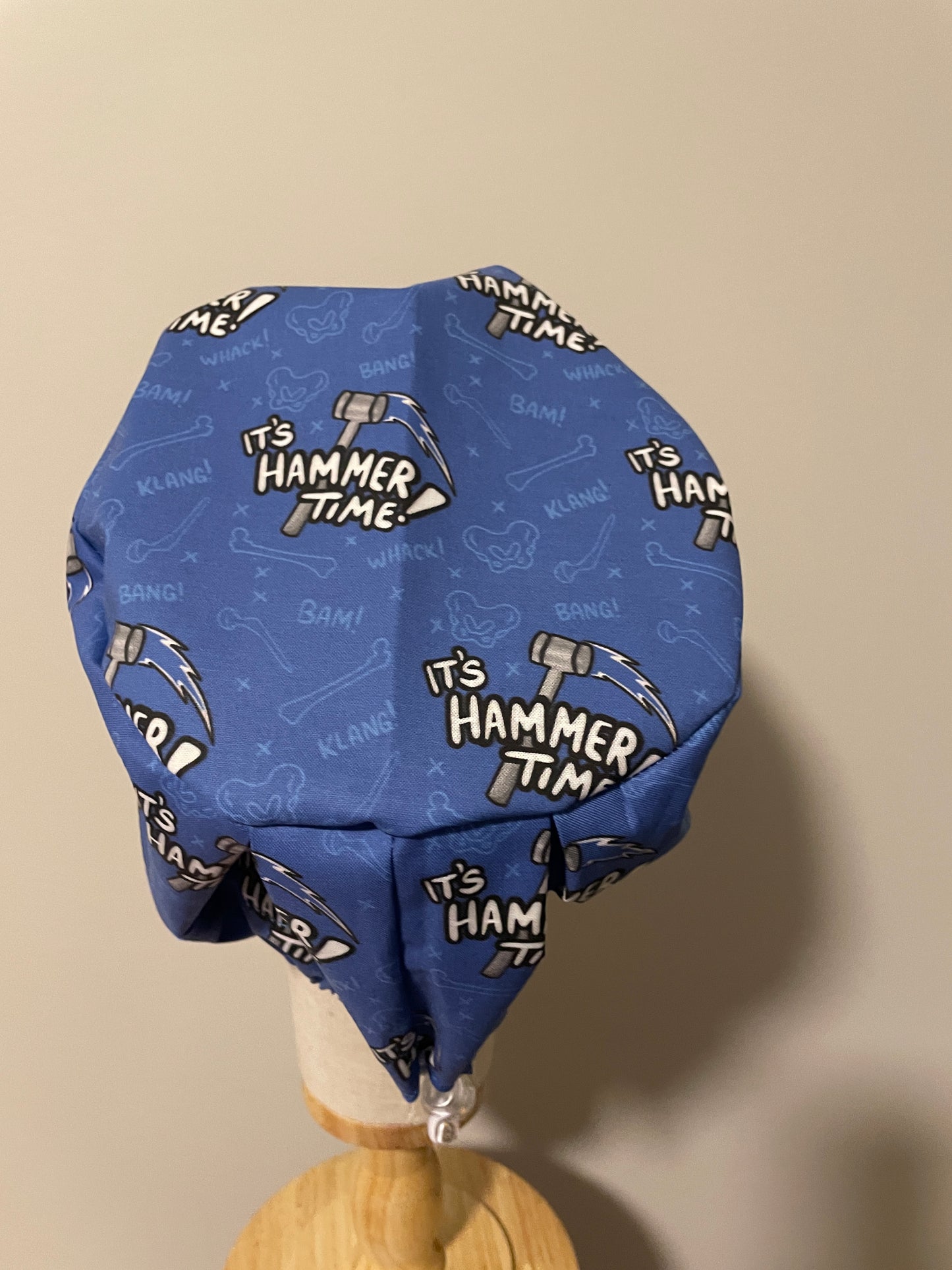 "It's Hammer Time" Scrub Cap - Satin Lining Available - Multiple Styles