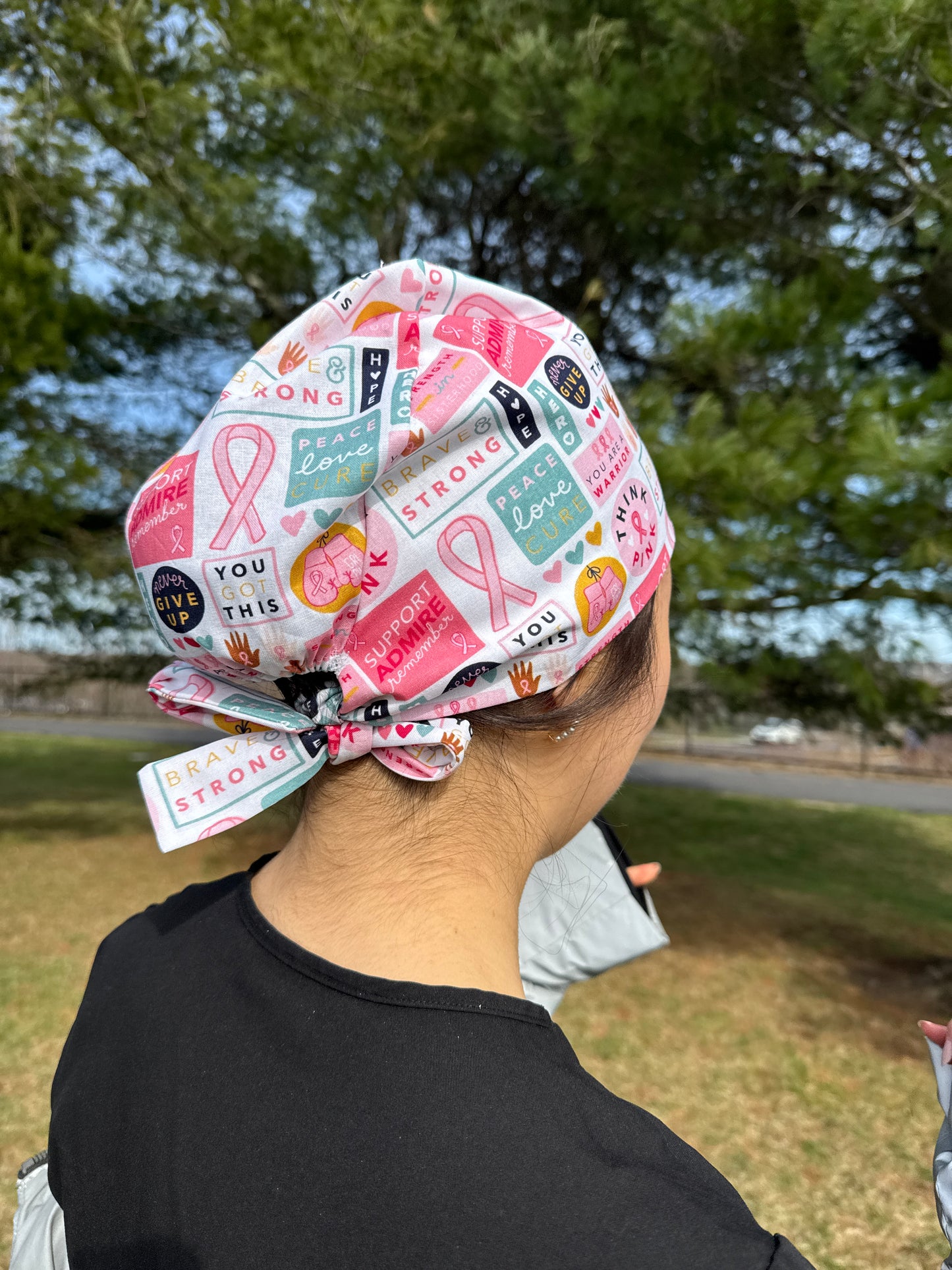 Breast Cancer Awareness Scrub Cap - Multiple Styles