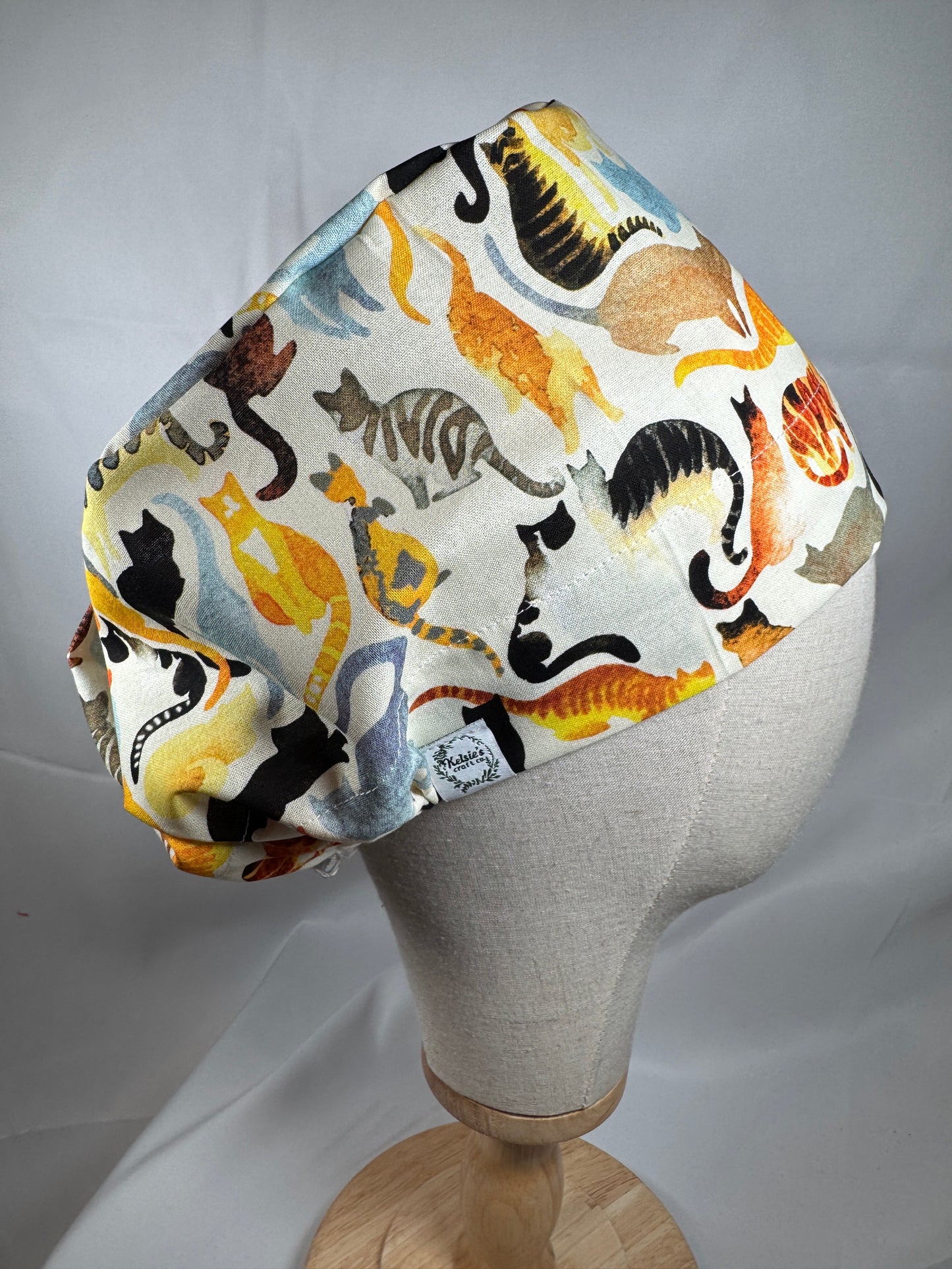 Watercolor Cats Scrub Cap - Multiple Styles