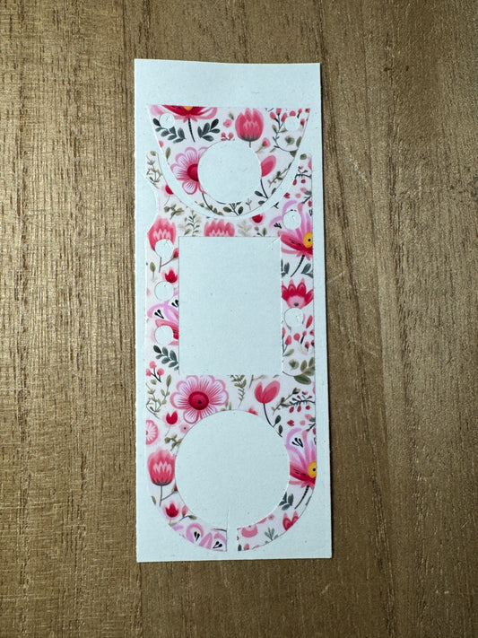 #56  Pink Floral Vocera Skin