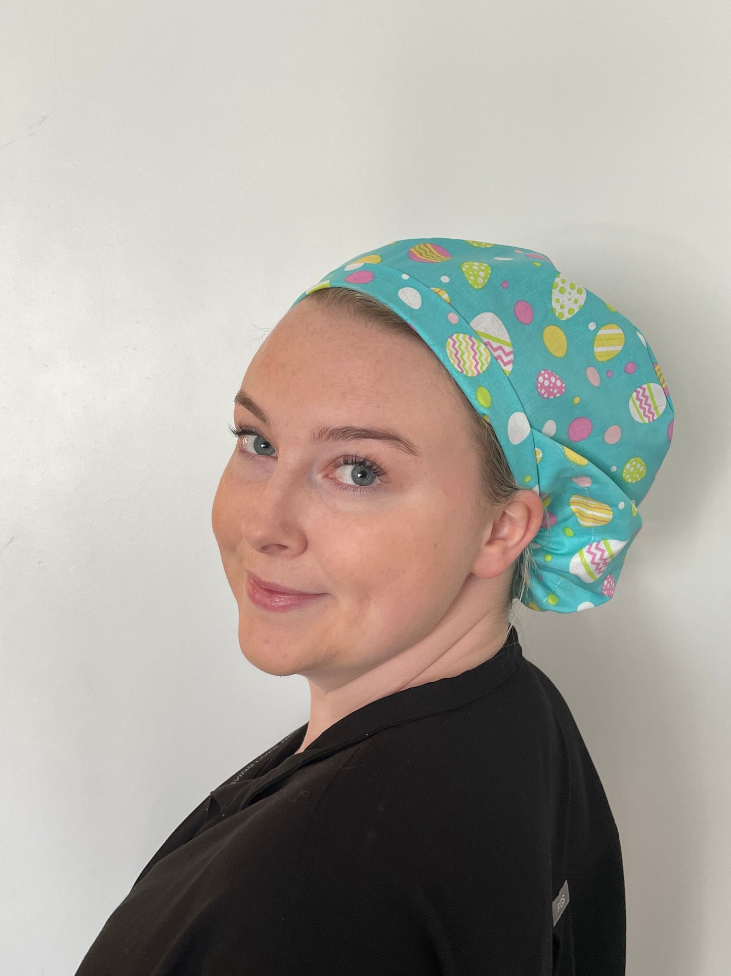 Teal Easter Eggs Scrub Cap - Multiple Styles