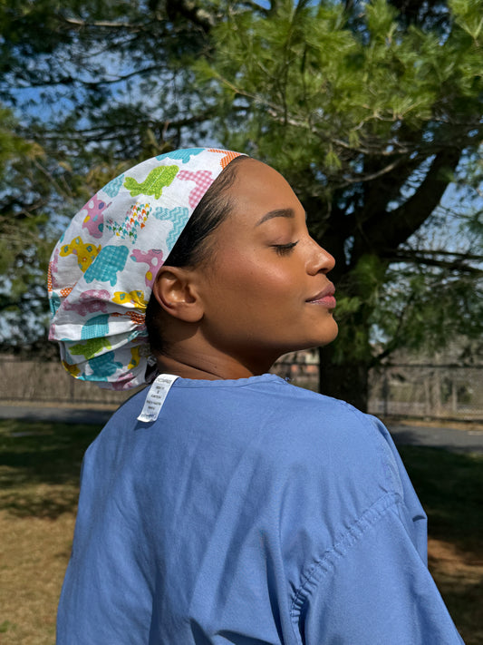 Easter Bunnies Scrub Cap - Multiple Styles
