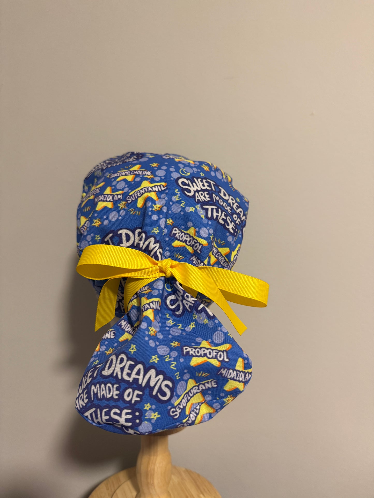 Sweet Dreams are Made of These Scrub Cap - Satin Lining Available - Multiple Styles
