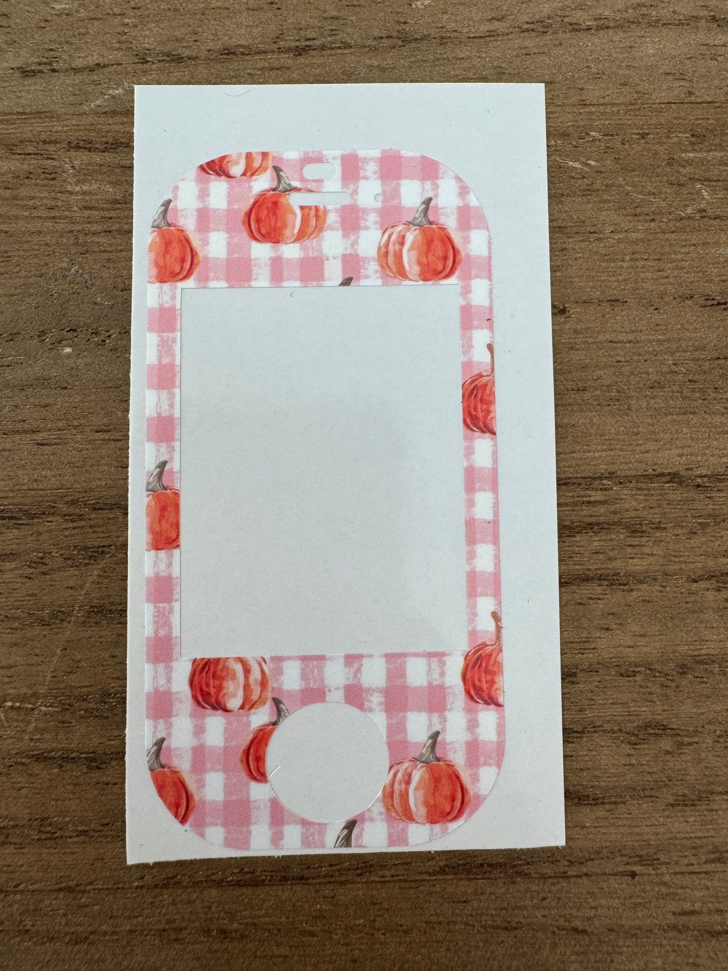 #109 Pink Checkered Pumpkins Vocera Skin