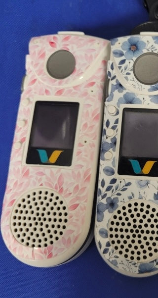 #65 Pink Leaves Vocera Skin