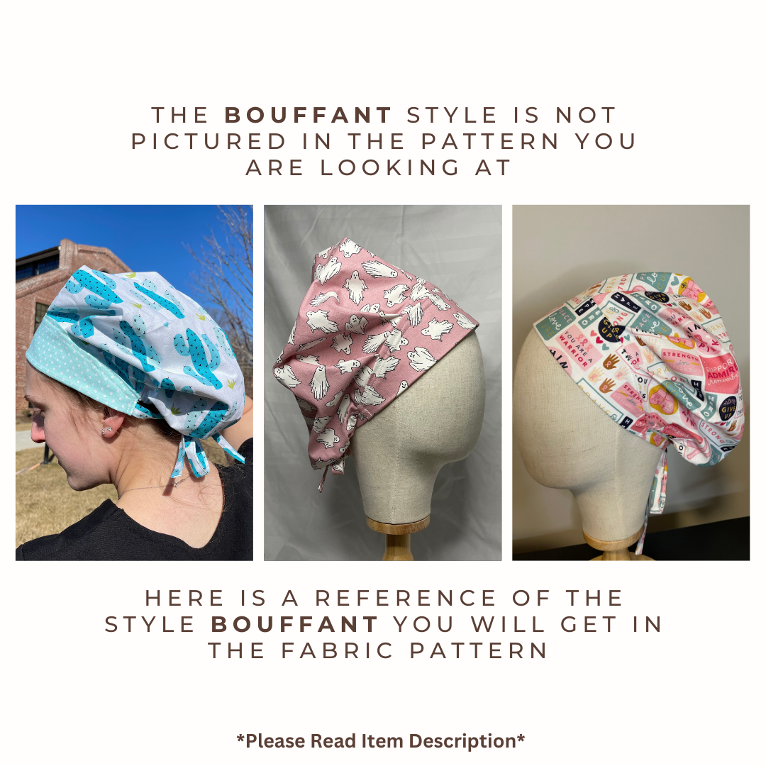 Cow Print Scrub Cap - Multiple Styles