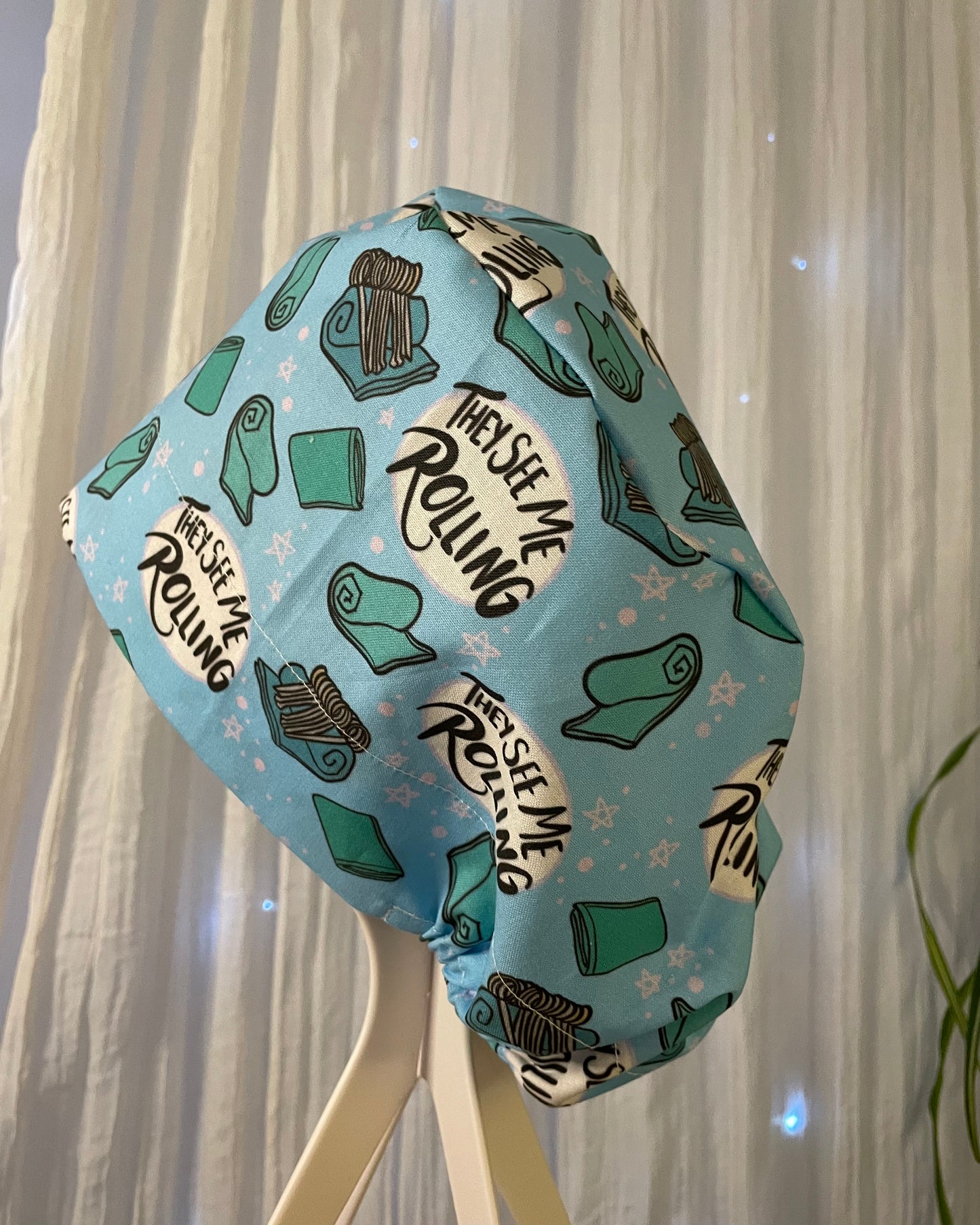 They See Me Rollin' Scrub Cap - Satin Lining Available - Multiple Styles