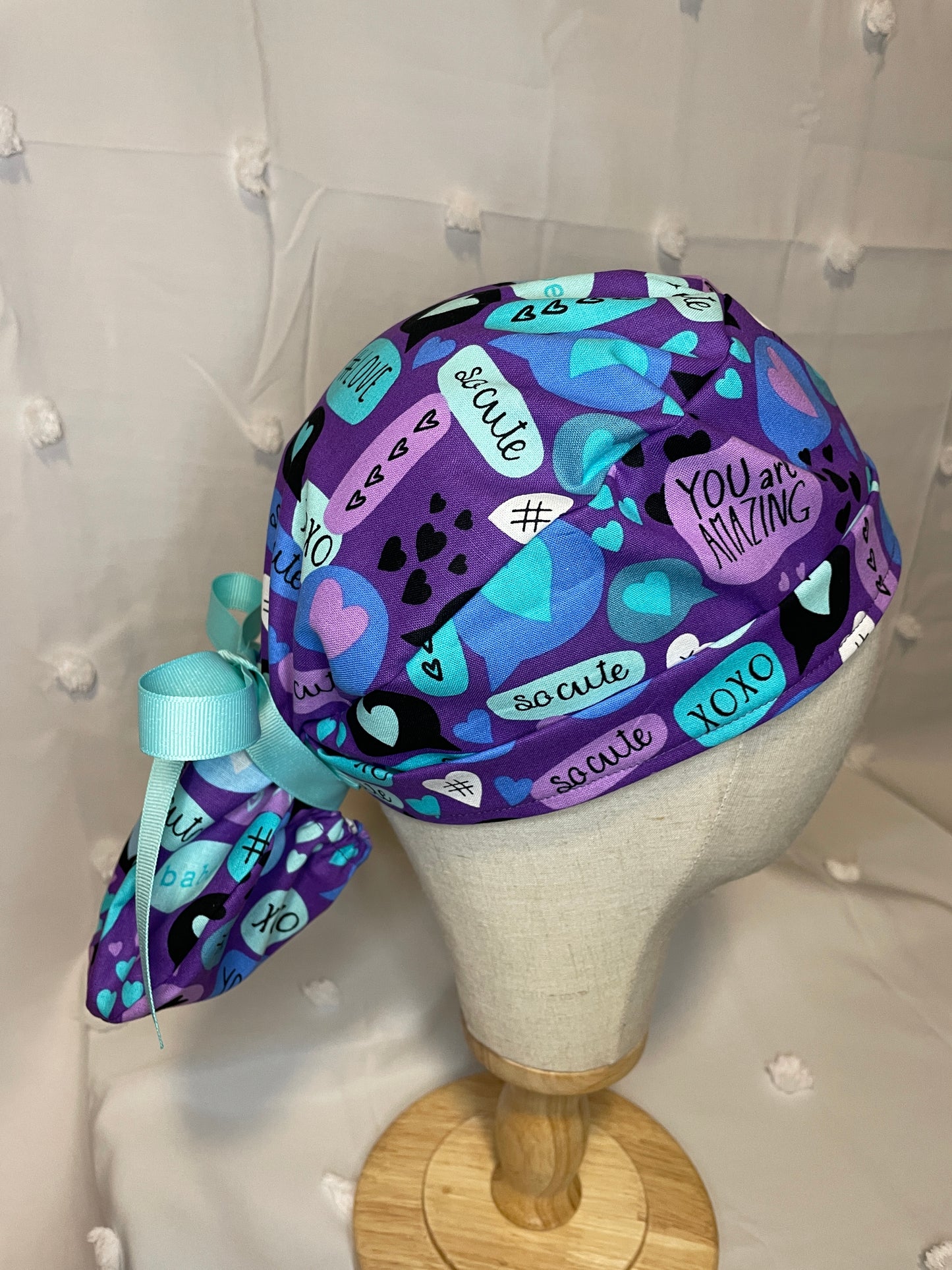 Valentine's Day Sayings Scrub Cap - Multiple Styles