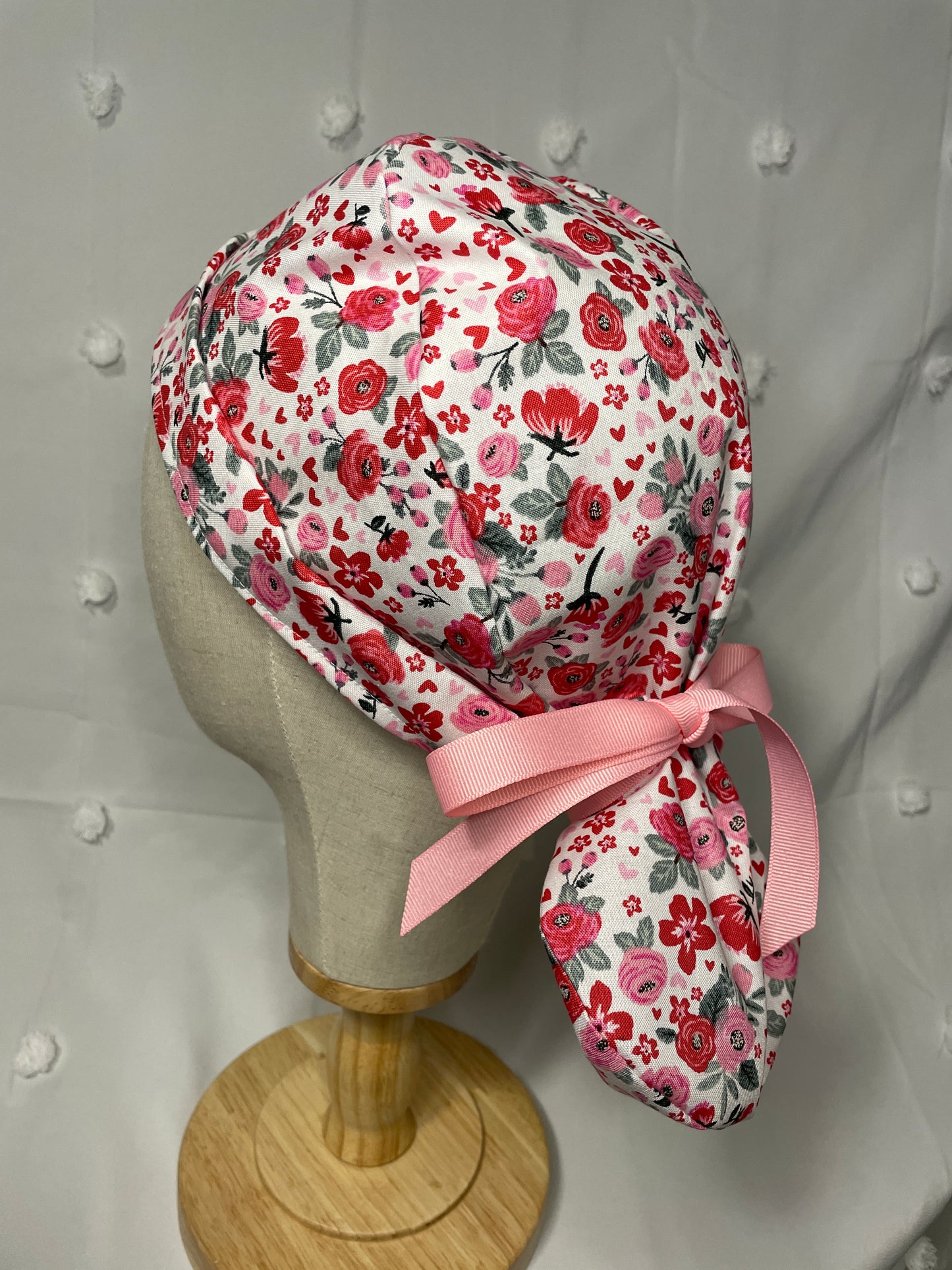 V-Day Floral Scrub Cap - Multiple Styles