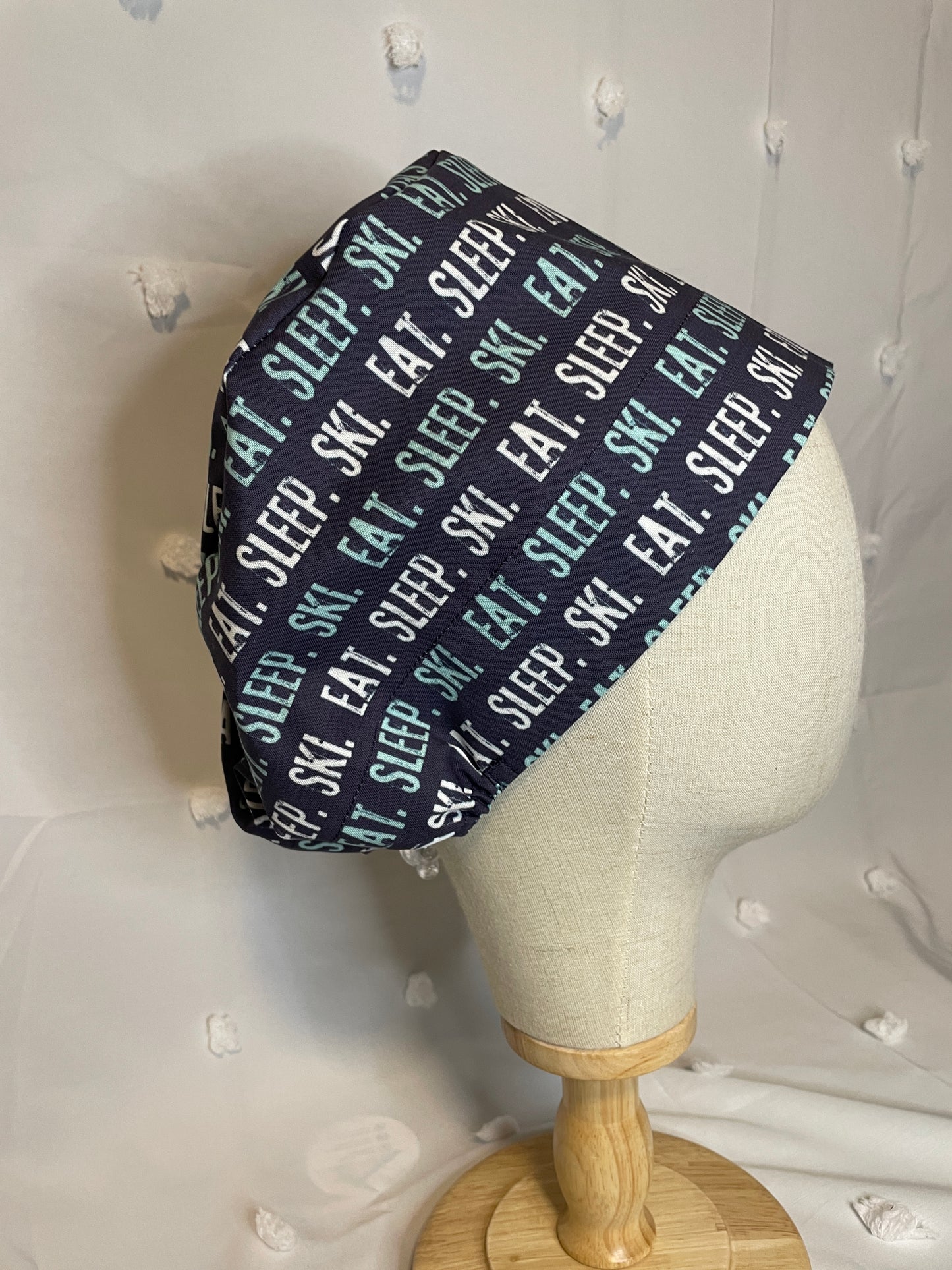 "Eat Sleep Ski" Scrub Cap - Multiple Styles