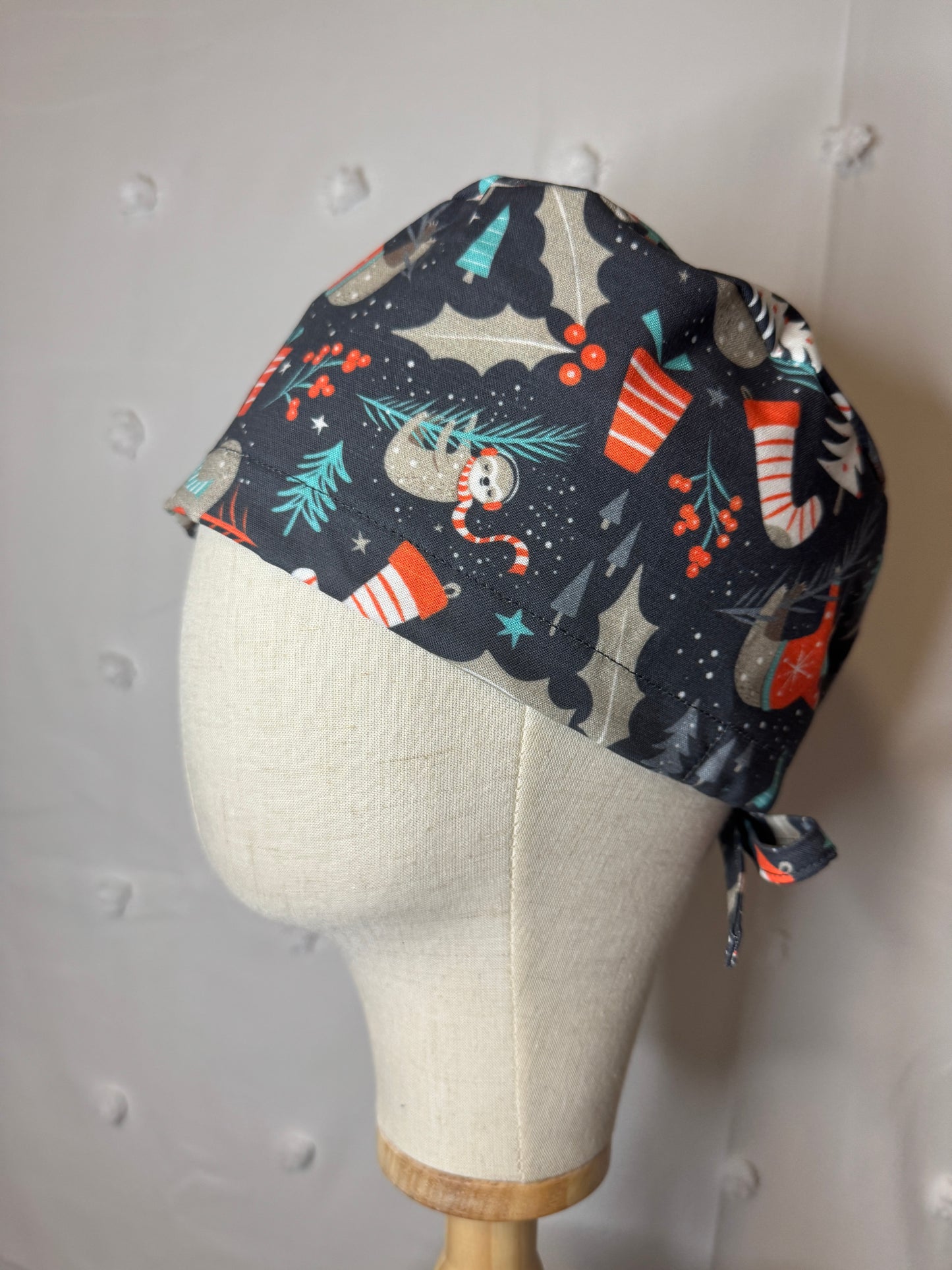 Christmas Sloths Scrub Cap - Multiple Styles